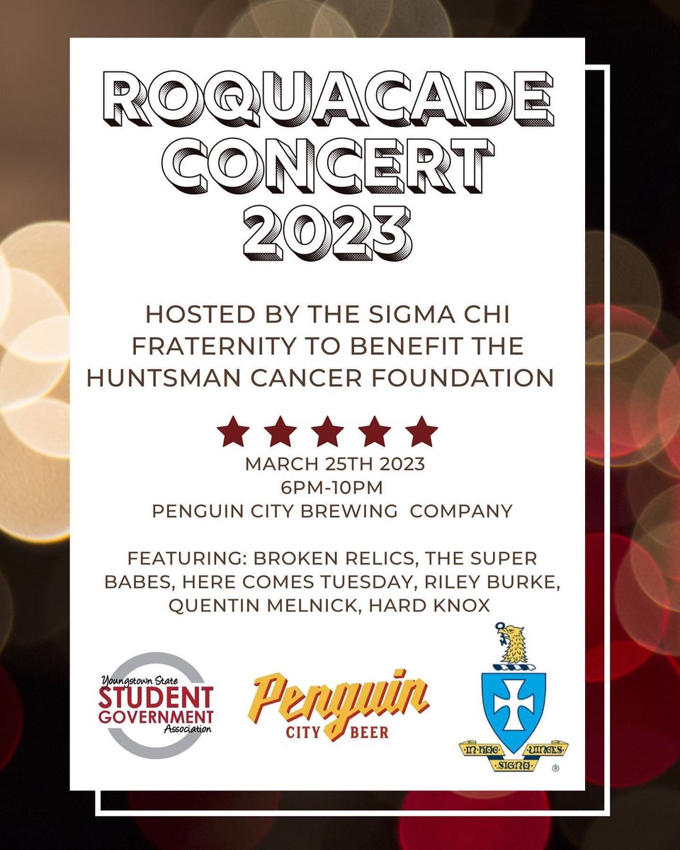 WeAreYoungstown's tweet photo. Go support @ysusigmachi this Saturday Night at @penguincitybeer! https://t.co/t2BBhZ6Wvs