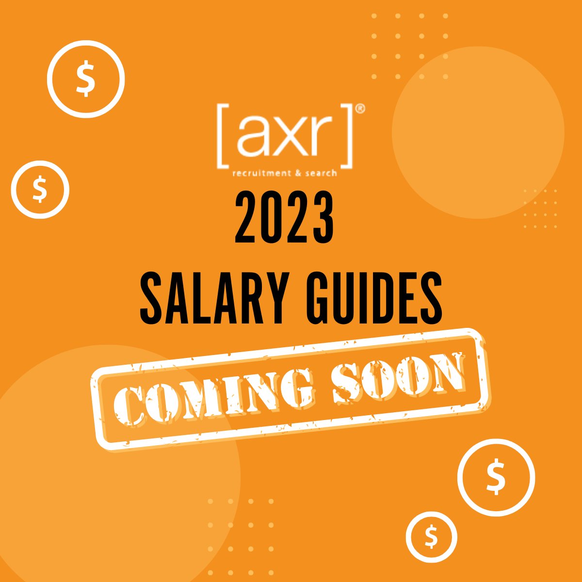 AxrRecruitment's tweet photo. ⚠️[axr] 2023 SALARY GUIDES ARE COMING SOON!⚠️

Keep your eyes peeled for our latest 2023 Sales, Marketing &amp; Category Salary Guides - coming soon!

#salaryguide #recruitment #marketinformation #marketing https://t.co/imthniDz0J