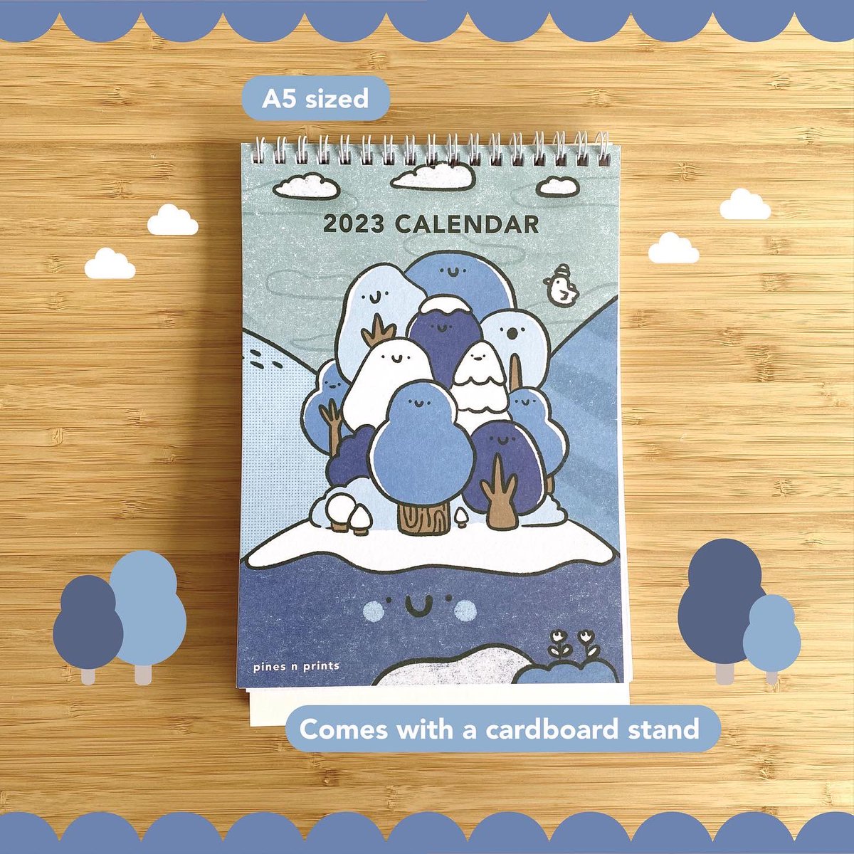 pinesnprints's tweet photo. my calendars that come with tear-out prints will be back in april!!🗓️🐥♥️ https://t.co/JBUIZ9lIRe