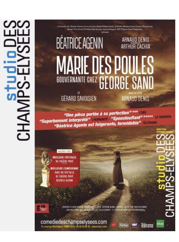 Quel plaisir de voir <a href="/AGENINB/">Béatrice Agenin</a> , grande comédienne et formidable dans Marie des poules 😉💕💕💕