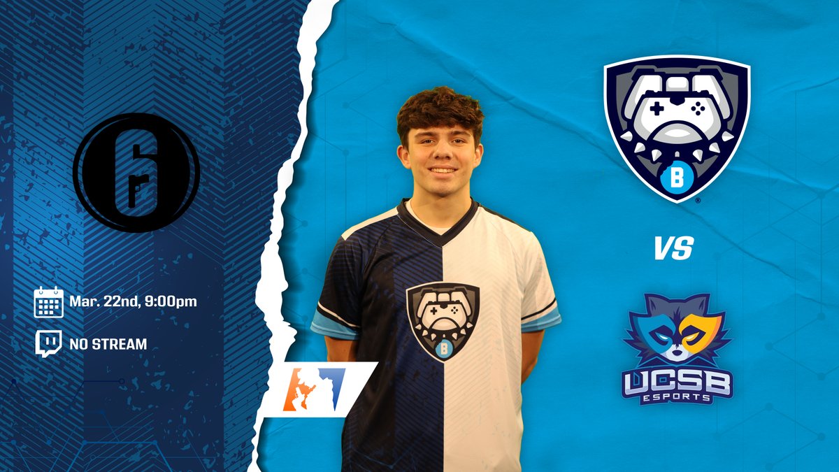 BUClubEsports's tweet photo. It's game on for #ButlerR6 tonight 😎

Their journey in the @CollegiateR6 Playoffs begins at 9pm as they take on @UCSBEsports -- GO DAWGS! #DawgDiff https://t.co/l4mypzaSis