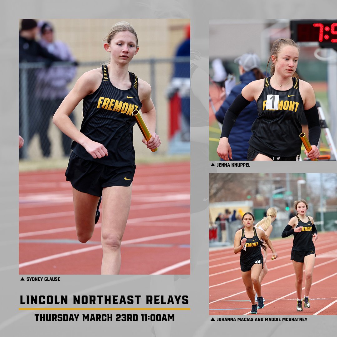 fhsgirlstrack's tweet image. The Fremont Girls Track and Field Team will compete in the LNE Relays at the Harold Scott Track (Lincoln High) on Thursday March 23rd at 11:00 am.   Go Tigers!  #PRID=E