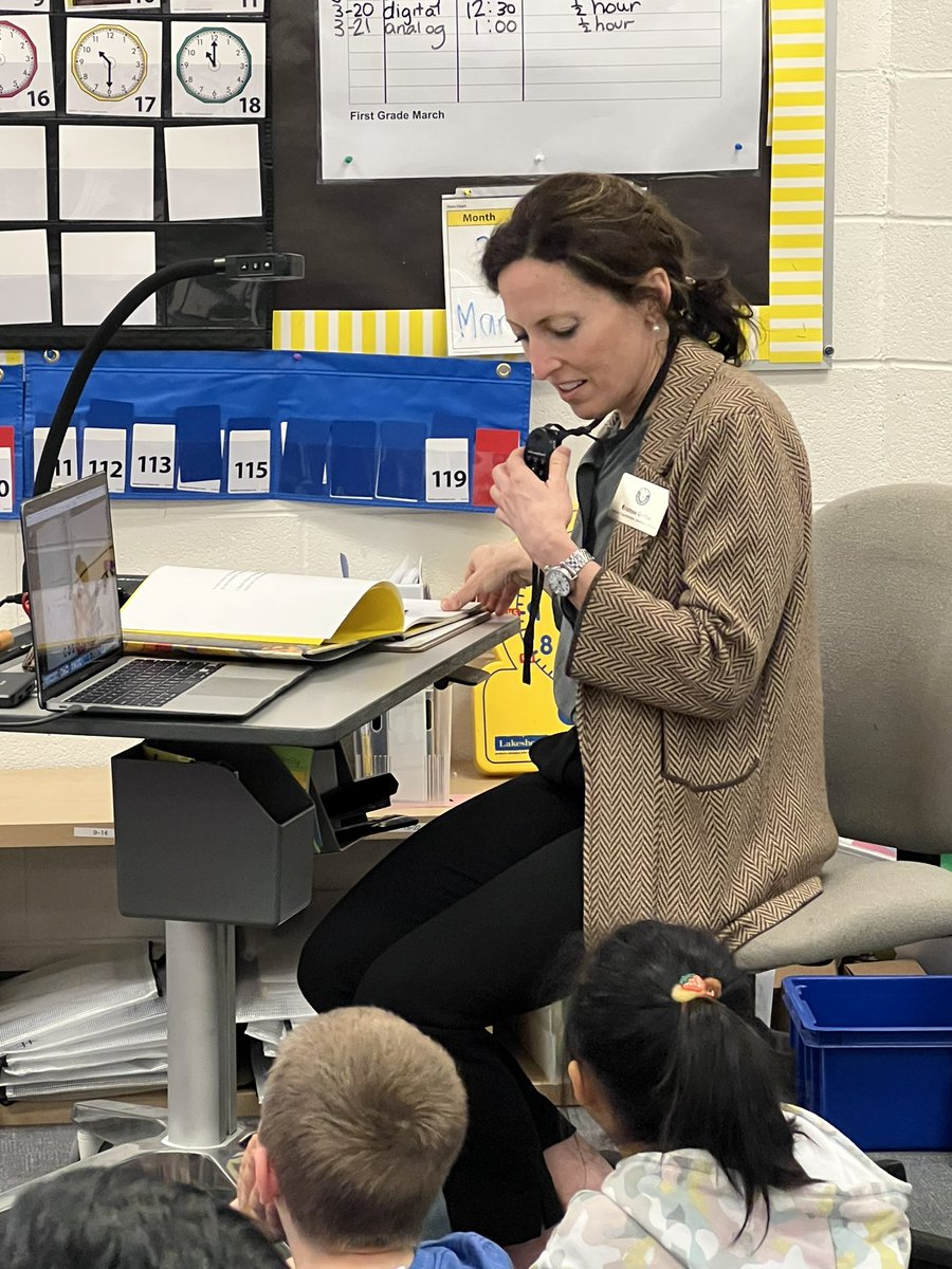 Thank you <a href="/KGriffor/">Kristine Griffor</a> for reading to our fabulous first graders! They loved it! #marchisreadingmonth