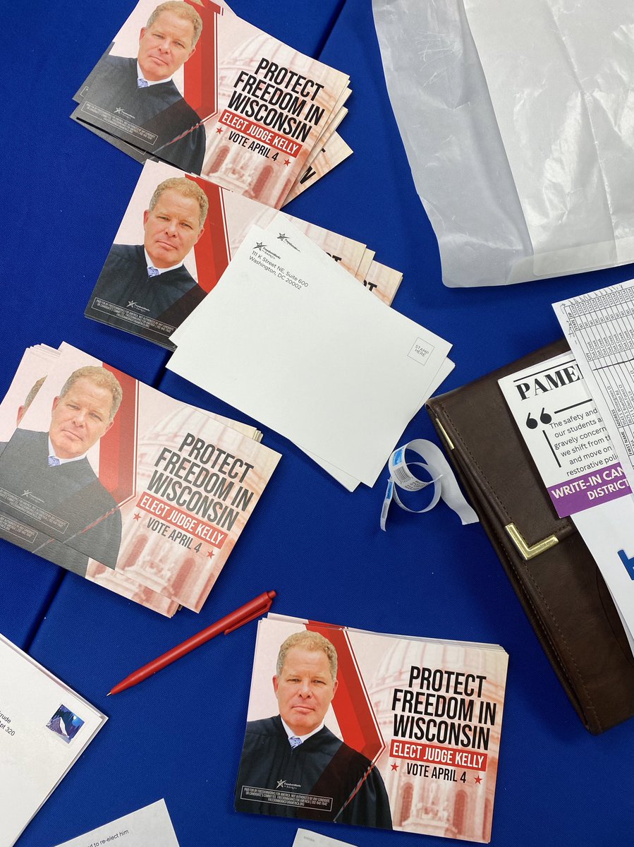 FWFAinsights's tweet photo. Postcard writing party at the Milwaukee County GOP HQ!

Wisconsin, get out and VOTE for Judge Kelly on April 4th!!

#ampFW #WisconsinSupremeCourt https://t.co/oSx43YaWIs