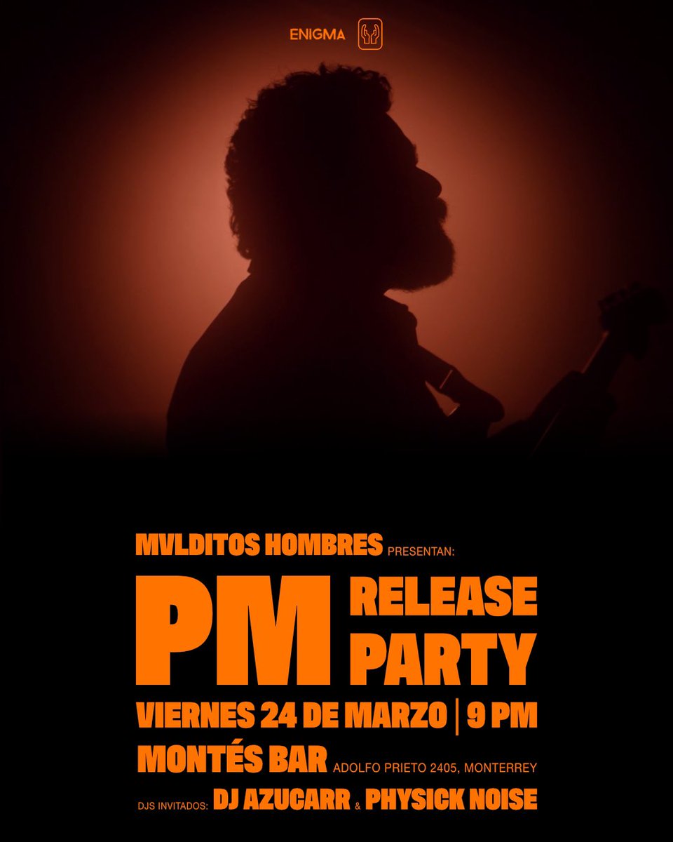 monterrey✨queremos celebrar el release party contigo este viernes en montés bar. dj sets, un set especial acústico y venta de merch 

entrada libre