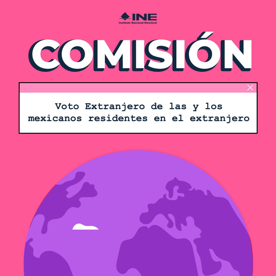 📡#ComisiónINE | Únete a la transmisión de la Comisión del Voto de las y los Mexicanos Residentes en el Extranjero.

Orden del día: bit.ly/405wQSR
Audio: bit.ly/2PfFGgv