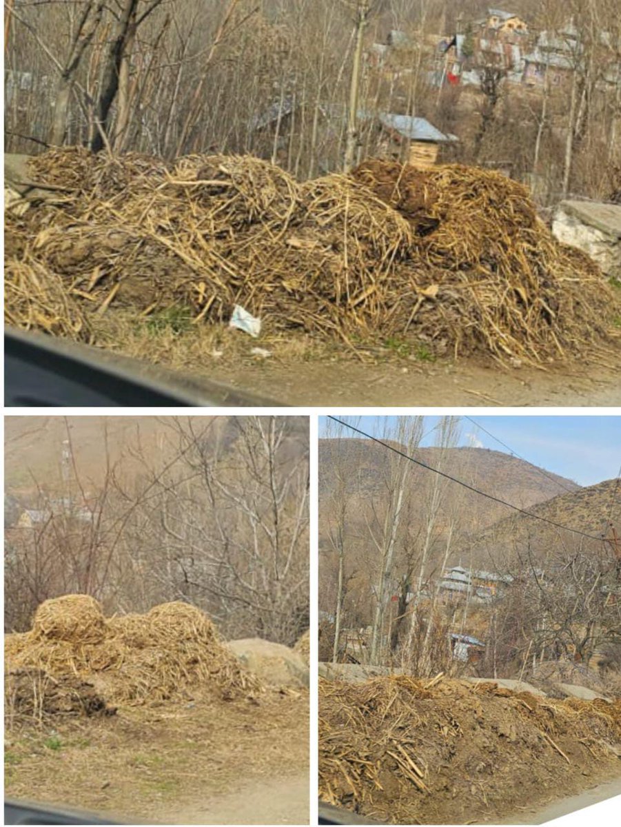 SuhailRather0's tweet photo. Alongside the Wular Sun Set Point heaps of Cow dung and garbage present a grim picture.The point is a beautiful source of attraction but ugly scenes &amp; foul smell  
around make it hard to stay for few more minutes to have a look at majestic view of the majestic lake @dcbandipora https://t.co/JoNNYPuXT6