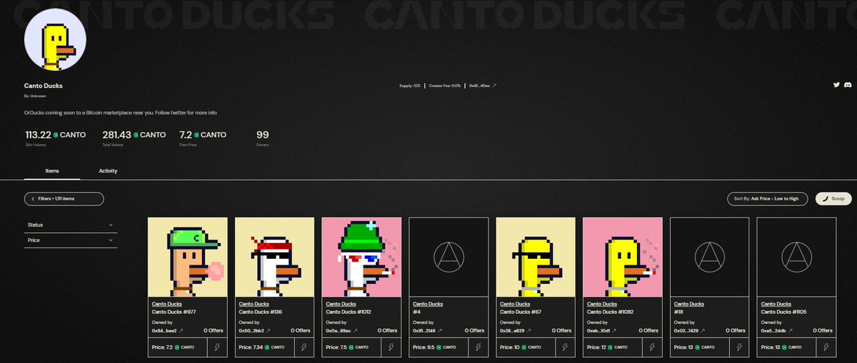 cantoduck's tweet photo. Looks like everyone is onboard for the Ordinal mint 

there is only one more spot left for a free @OrDucksNFT , join discord for more info: https://t.co/tolblcIPrm https://t.co/pNgvpttxzY
