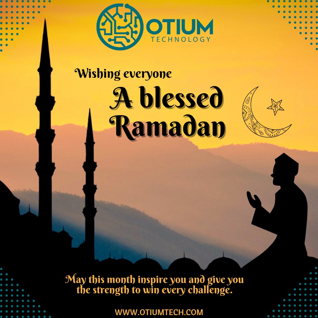 OtiumTech's tweet image. May Ramadan bring you ever closer to Jannah.
#Ramadan #fasting #HolyMonth