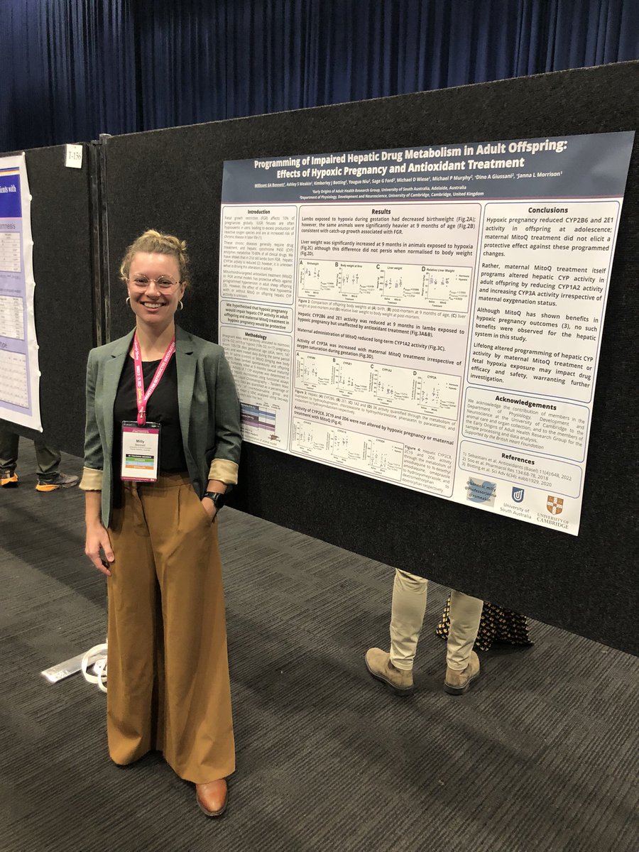 JackRTDarby's tweet photo. How does maternal hypoxia impact offspring drug metabolising enzymes? Come see phd student @bennett_milly at poster 157 #SRI2023 https://t.co/m8YiSbGiJ4