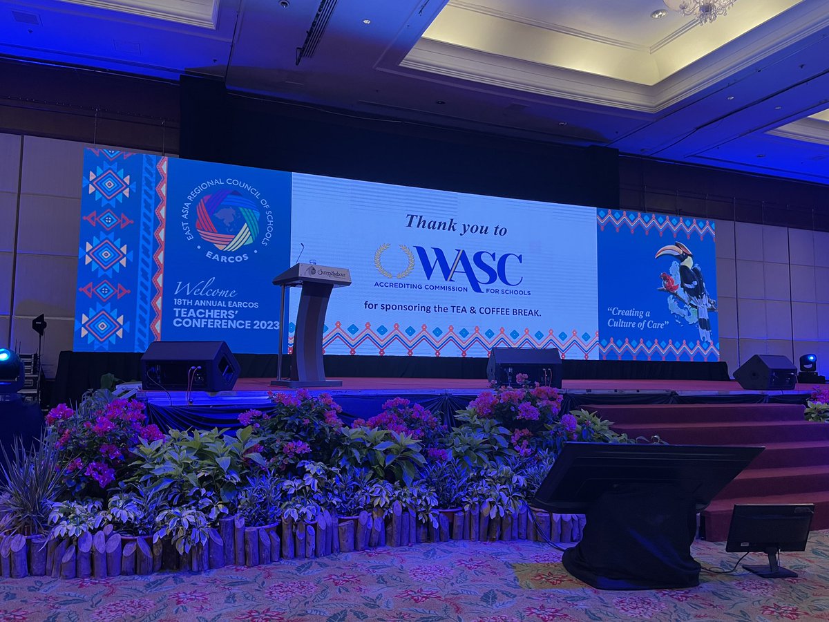 int_educator's tweet image. Great to be back in person - thanks to #issedu and #wasc - two groups which I am closely connected #etc2023kk @earcosorg
