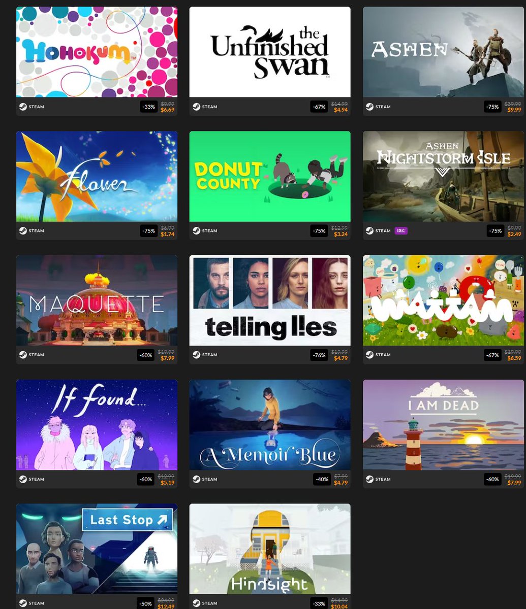 Wario64's tweet photo. Annapurna Interactive Games sale on Fanatical https://t.co/Zee8JNdlYB #ad https://t.co/2sQfEUQDS8