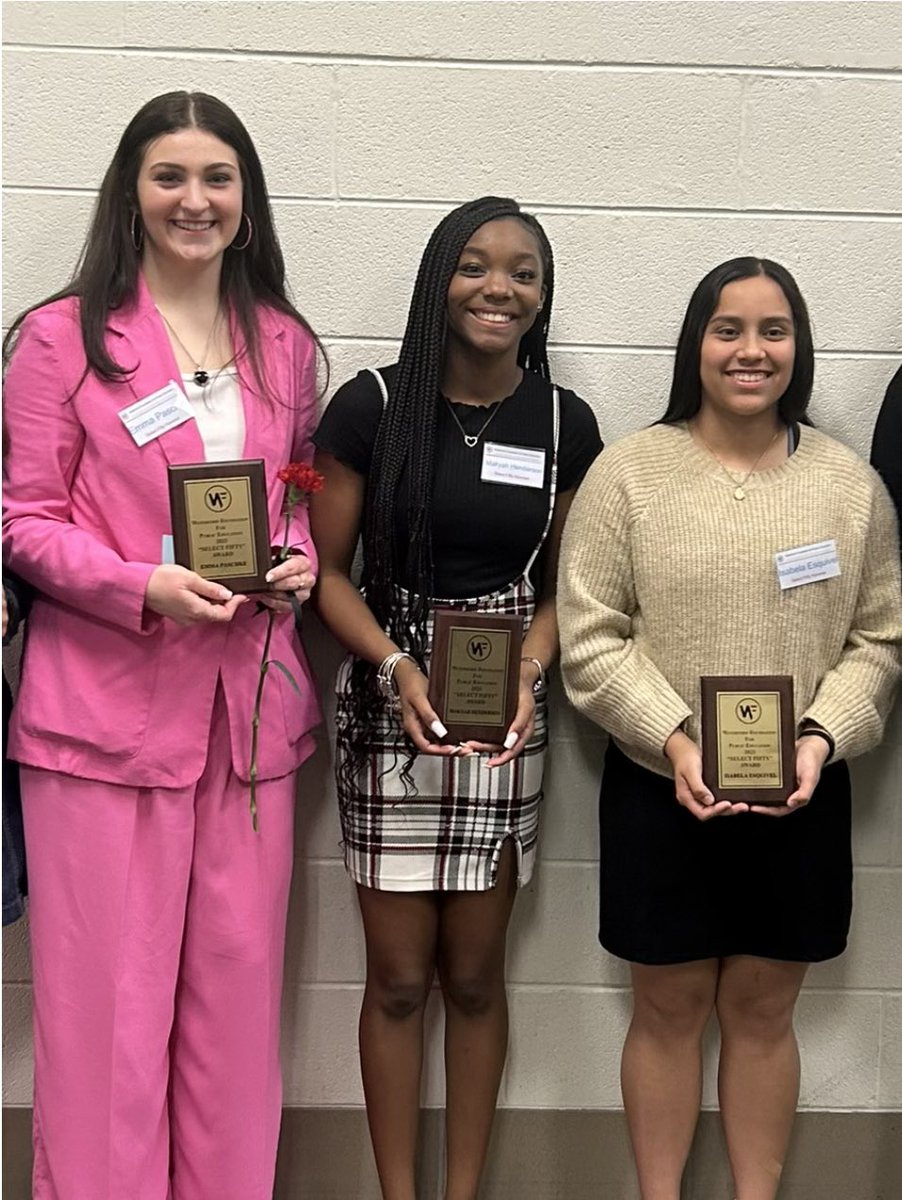 Extremely proud of our 3 seniors Izzy, Makyah and Emma for being named to Waterford Select 50.