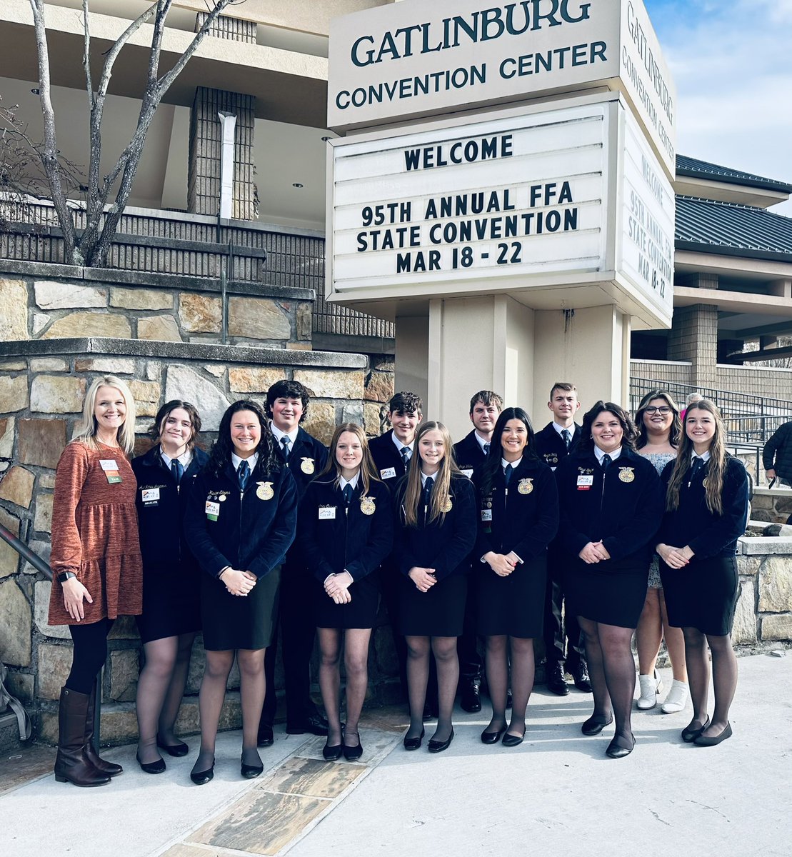Rockvale_FFA's tweet photo. Rockvale FFA had so much fun at the 95th Annual FFA Convention. We are so proud of Abbie Bowker and Tansi Boyce for receiving their State FFA Degrees. 💙💛 https://t.co/HZPInIP4SH