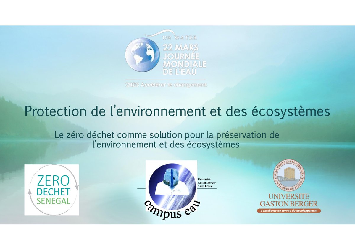 campus_eau's tweet photo. Commémoration de la Journée Mondiale de l'Eau 2023.
Panel 5 : Protection de l’environnement et des écosystèmes : Le zéro déchet comme solution pour la préservation de l’environnement et des écosystèmes.
#jme #campuseau #azds #déchet #eau https://t.co/aDS17LFNxh
