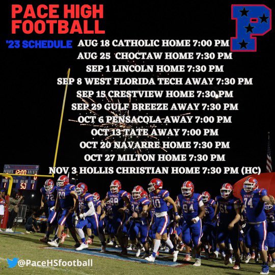 Pace High Football (@pacehsfootball) on Twitter photo 