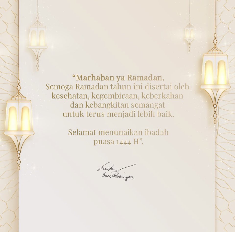 Selamat menjalankan ibadah puasa. Ramadan karim. *admin