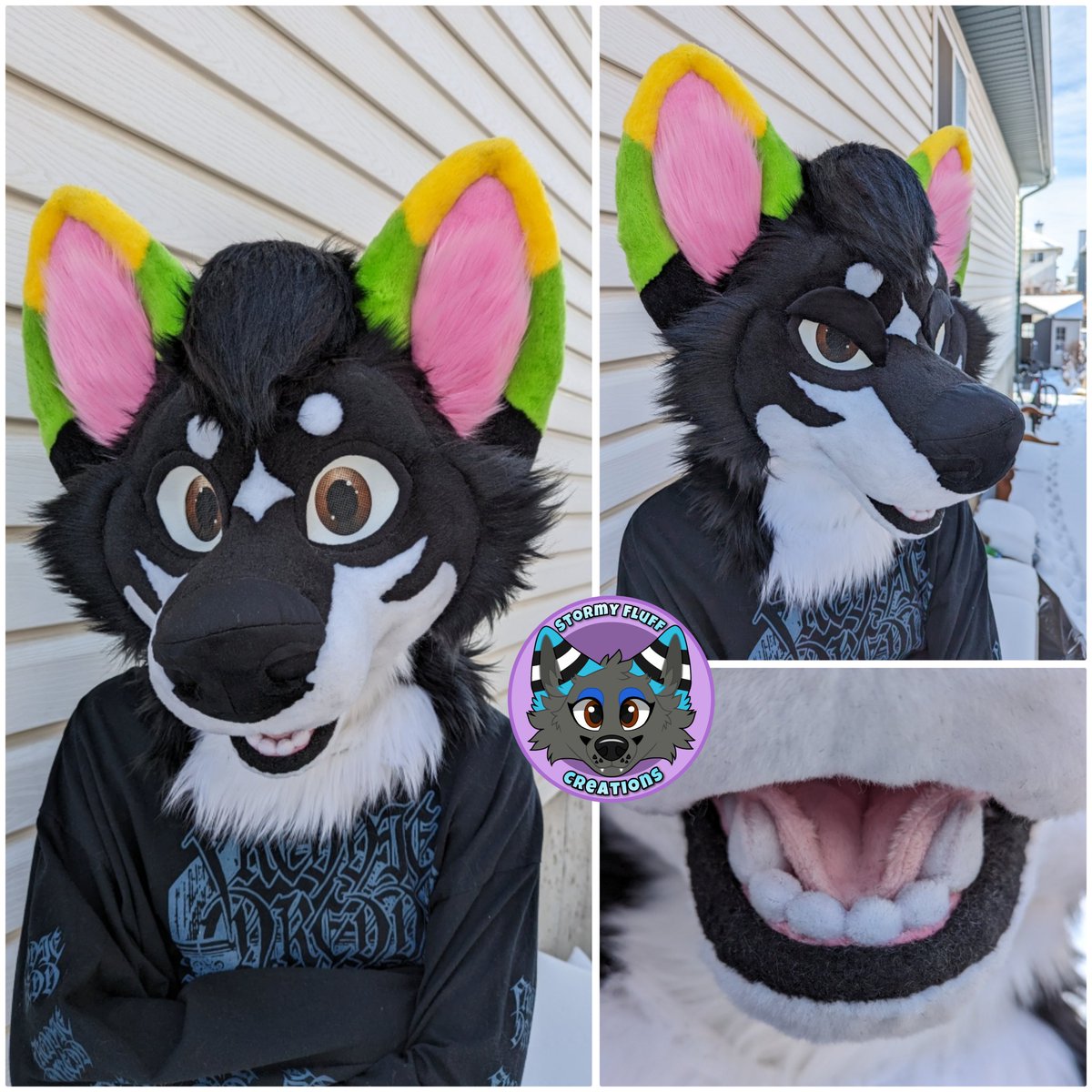This cutie is done and home with @KayrouHusky :)
#fursuit #furry #fursuitmaker #fursuithead #fursuiter