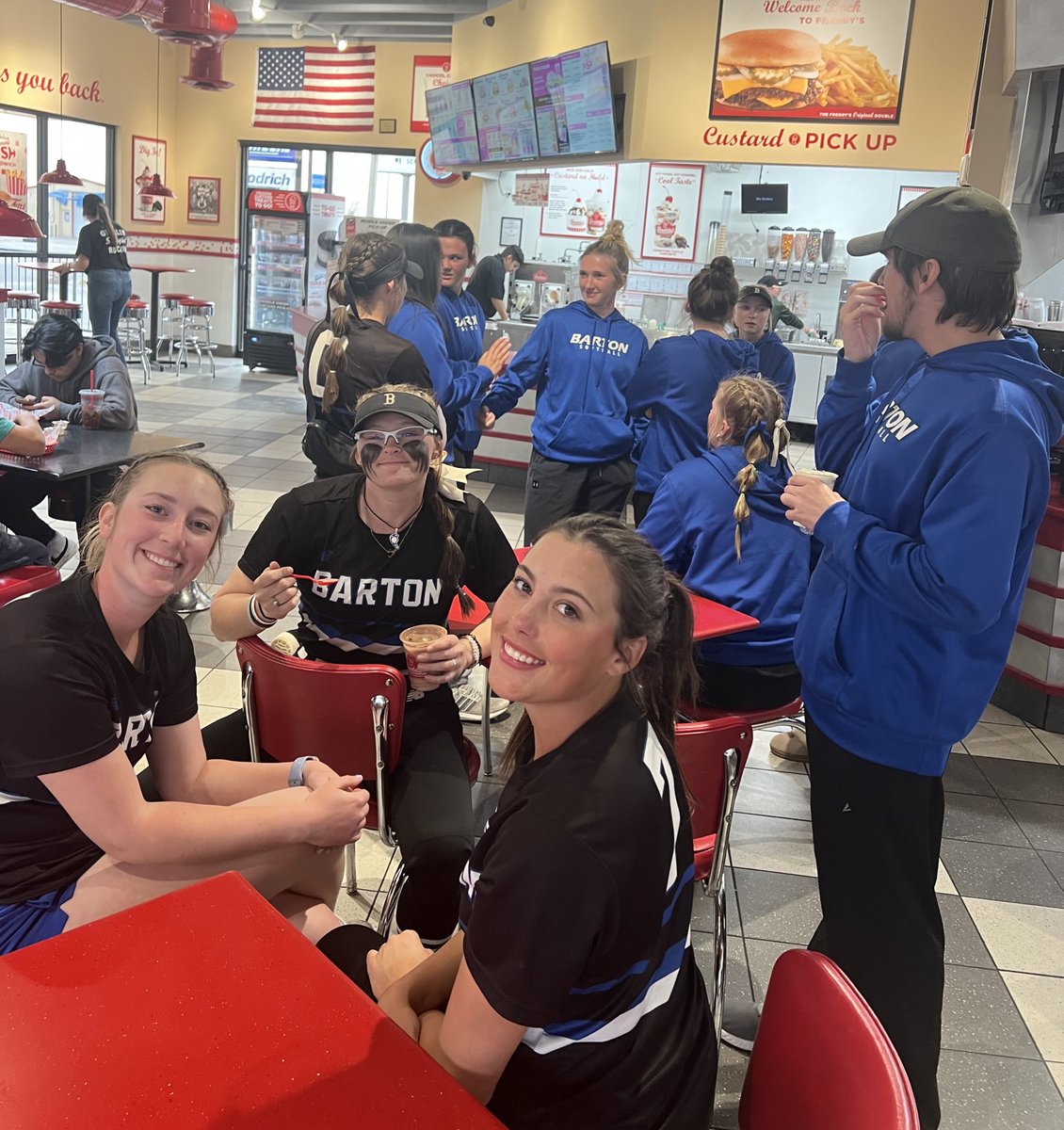 celebrating 2 birthdays &amp; a conference road sweep with some ice cream 😍 #RollCougs 🐾