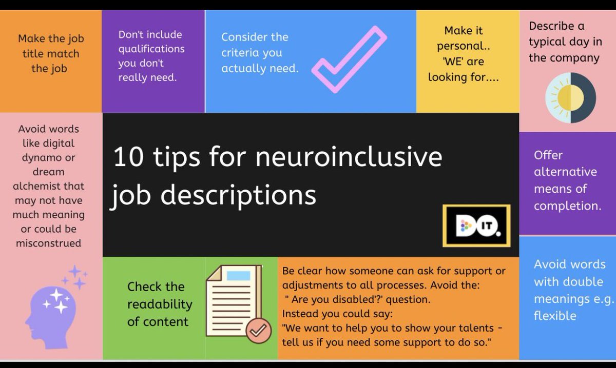 #Neuroinclusive #Jobdescriptions #Neurodiversity 🧠💛