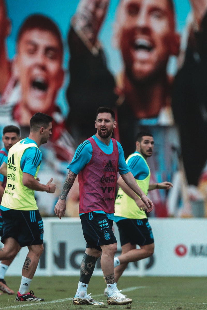 WinnaFC's tweet photo. Messi during training today 🇦🇷🐐 https://t.co/Sq34nIrRiP