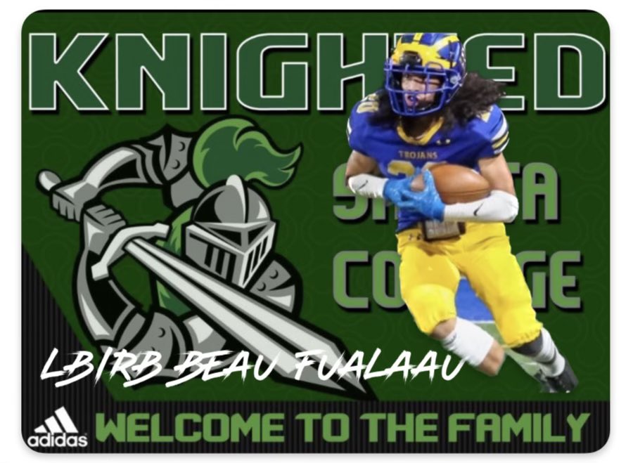 I praise God for this big opportunity he gave me to play at the next level! I’m so blessed to have a wonderful family and friends that help and support me. I’m excited to to say that I’ve decided to commit to Shasta college to further my education and football career!!!!