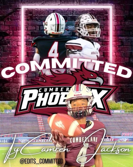 Impulse_Editing's tweet photo. Congratulations to Tycamren Jackson! on his commitment to play football at Cumberland University! Enjoy the next four years!! #Committed #RI23UP https://t.co/FdGxpcNtCY