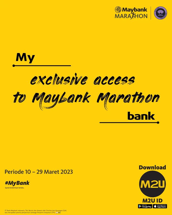 LarikuInfo's tweet photo. ๐ฝ
๐บ Maybank Marathon Bali
๐ 27 Agustus 2023
๐ Kids/10K/21K/42K โข Road Run
๐บ๏ธ Gianyar - Bali
๐
๐ต https://t.co/1FZnOguptE โช
๐บ
๐บ
โขโขโขโข
#MaybankMarathon #MaybankIndonesia #RunID #LariKuinfo #RoadRun #Maybank #LariKuLink #Bali https://t.co/W31sbXRkJM