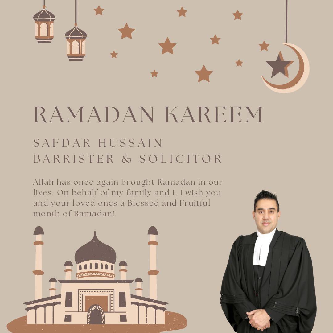 VoteSafdarOLP's tweet photo. From my family to yours, wishing everyone observing a blessed month of Ramadan. Ramadan Mubarak https://t.co/3ZeWqbj5ny