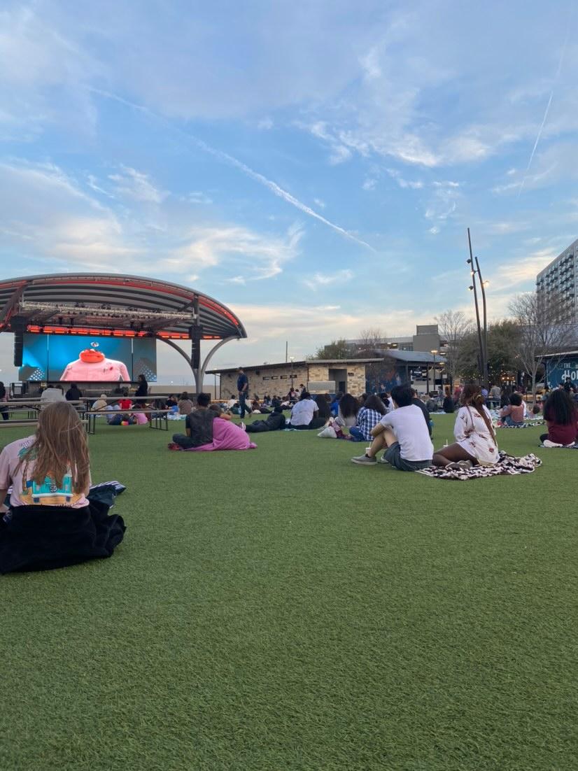 Having a great time at our Grandscape Movie Event! You can still stop on by to hang with family and friends while watching Despicable Me!
