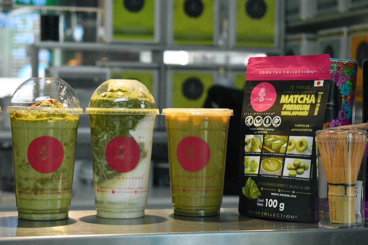 Sabemos que eres #MatchaLover por eso nuestra Twisted Matcha Bar es ideal para ti, podrás conocer el sabor del matcha con un twist increíble. Ven por tu favorito a Zoma Tea Collection