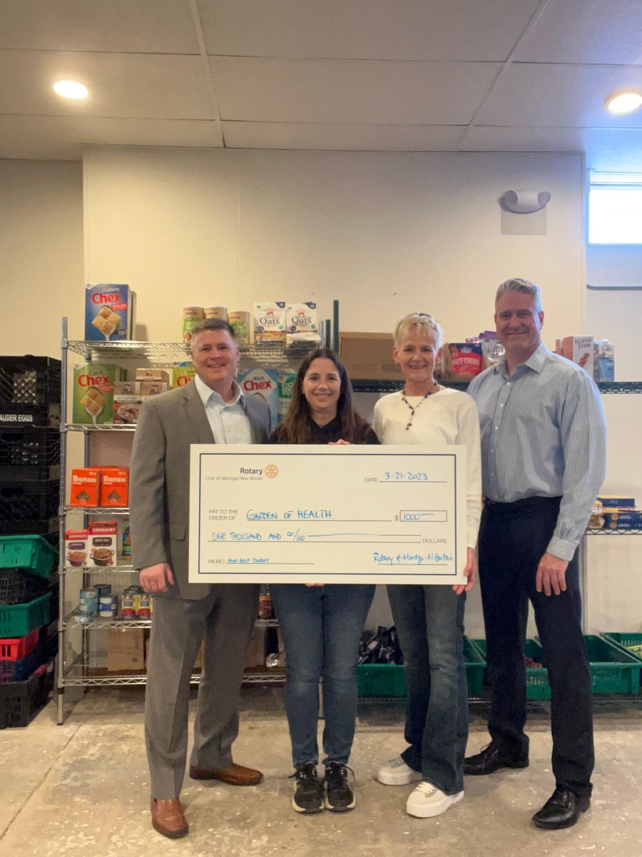 GardenofHealth_'s tweet photo. Thank you @montgo New Britain Rotary club for the $1000 donation from their Mini Gold Tournament in February. 
We appreciate your support! 
#foodbank #foodforall #foodpantry #feedingpa https://t.co/JDu4wMhu2t