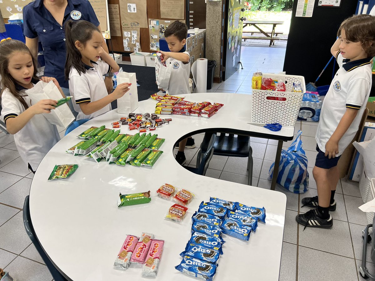 ELobsenz's tweet photo. So proud of ss for taking #action. while inquiring into homes ss noticed many people on the streets with no homes and decided to bring food and drink donations, decorated the bags, and even made notes and drawings to put inside #buildingempathy #makingconnections https://t.co/aIbMQWsTB5