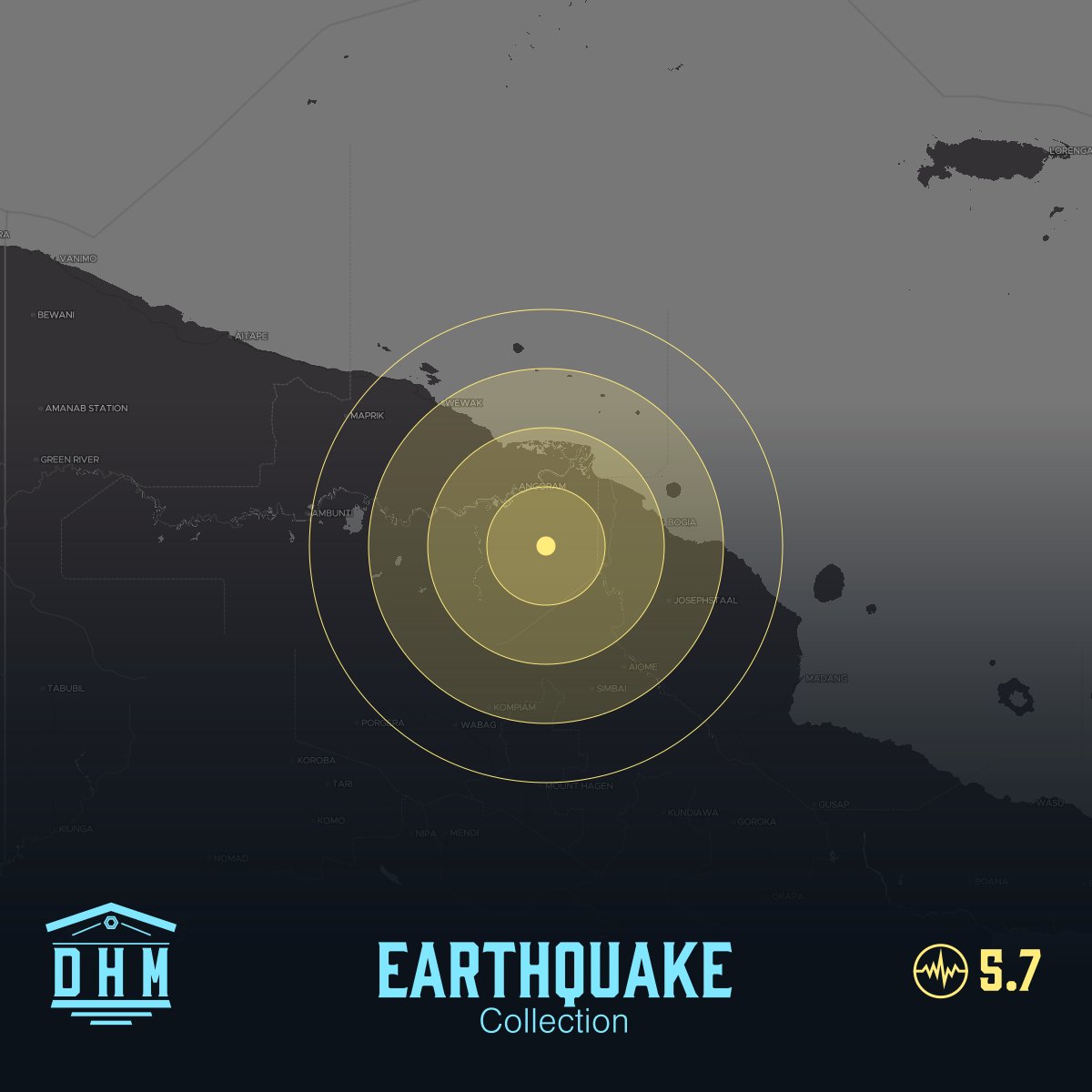 DHM_Alerts's tweet photo. M5.7 earthquake auto-minted a new #NFT for @datamuseum

M5.7 #earthquake 44 km SSE of Angoram, Papua New Guinea that occurred at 2023-03-23T00:37:19.423Z.

🔬  https://t.co/i3qEOyk4I3
📰  https://t.co/qE4LA0vD8m

#algorand #history #seismology https://t.co/o8zY032OC3