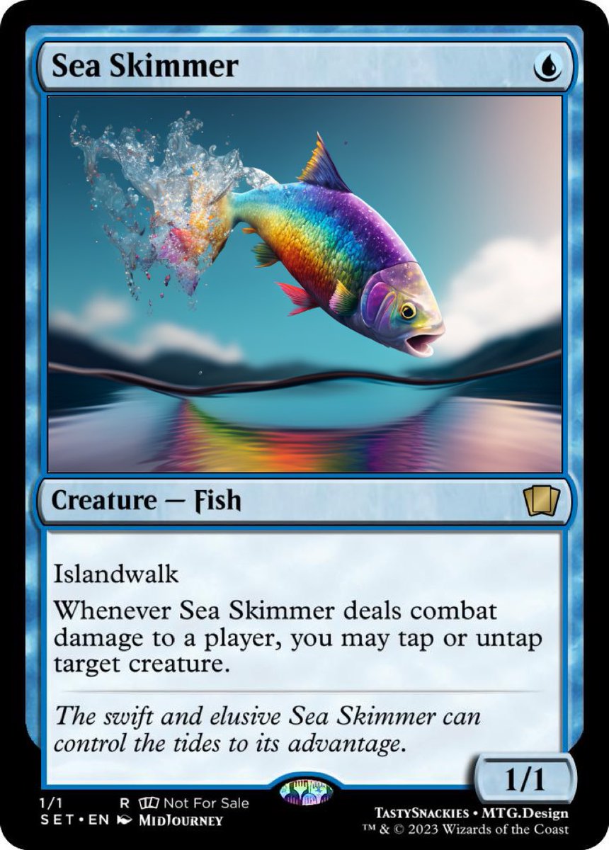 IntelligentMTG's tweet image. Sea Skimmer

#mtgai #custommtg #custommagic #AIart #mtg #MTGArena #MagicTheGathering