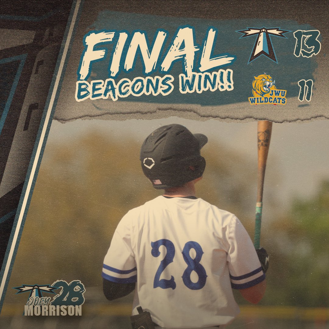 BeaconsBaseball's tweet photo. Beacons win with a score of 13-11. Joey Morrison and Mariano Jimenez led all hitters with 3 hits. Gianni Zarrilli Jr. with 2 hits including his first home run of the season, which was a grand slam. Tom Kierce gets the W. Sam Gray gets the save. #RollBeacs #FeedTheMeter #FindAWay https://t.co/c2HbaQnowe