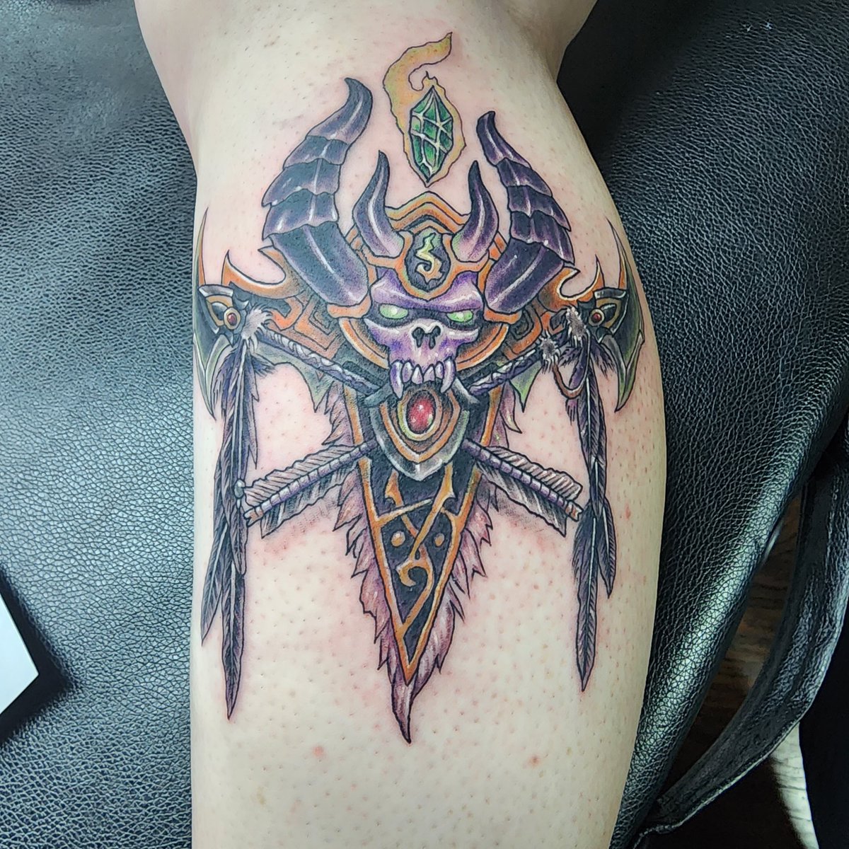 MonetRDeLouve's tweet photo. My newest ink. Has meaning for my long running RP story. @Blizzard_Ent
 #worldofwarcraft
#illidan
#demonhunter
#illidari
#druid https://t.co/5SvyvoqPmf