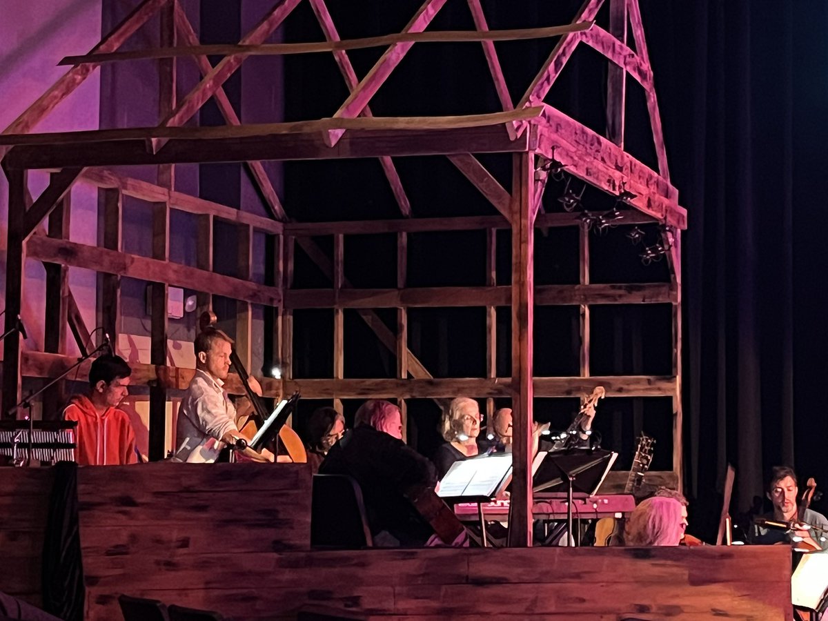 Had the pleasure of bringing my daughter to see a dress rehearsal for @drama_cghsnc and <a href="/CGHSTechTheatre/">Tech Theatre</a> Brightstar. She loved it so much! It's going to be AMAZING so if you haven't bought a ticket, you need to do that NOW! Great job to our senior John Jenkins playing drum set!