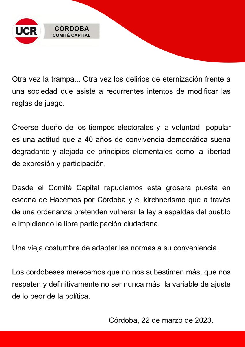 Otra vez la trampa...