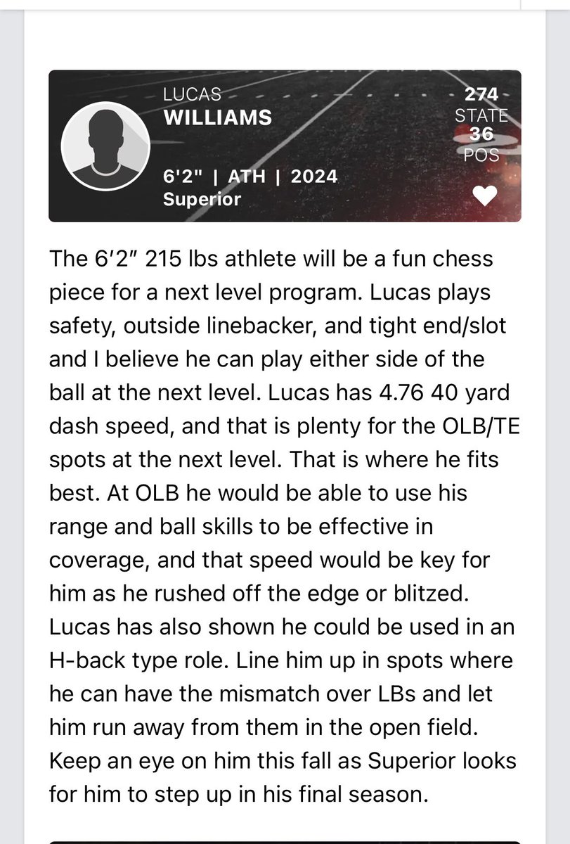 Thank you <a href="/MJ_NFLDraft/">Mark Johnson</a> and <a href="/PrepRedzoneWI/">Prep Redzone Wisconsin</a>