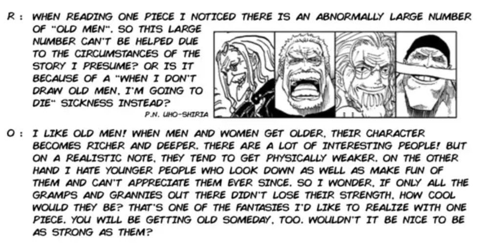 PhantomPiece16's tweet photo. Tbh I’m preparing myself for Garp to die but I’m ready for it. Oda loves old people he’s gonna have him do his thing https://t.co/meZ7KAGtMq