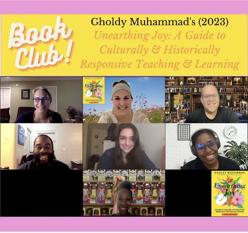 mcommeret_'s tweet photo. ✨We had our 2nd incredible Book Club Gathering last night!
🥰 I’m filled with JOY for the opportunity to engage with ‘Unearthing Joy’, newest release by @GholdyM 🌺 with this group of thoughtful world-changers.
🫶🏽Gholdy, this work is a treasure.💎 Together, we WILL unearth joy. https://t.co/eQLy5Z4OJF