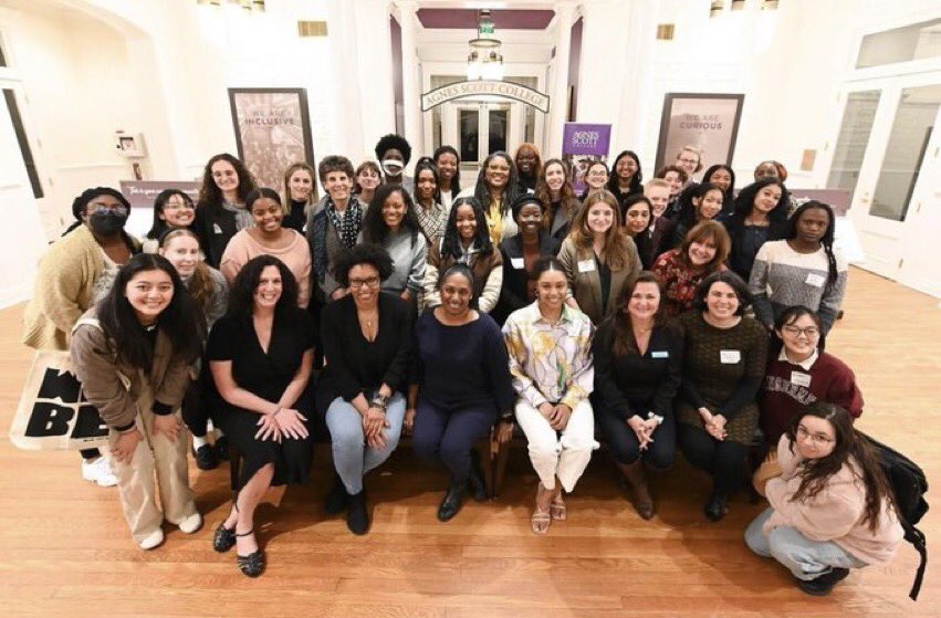 My grandmother, whom I’m named for, graduated from <a href="/agnesscott/">Agnes Scott College</a> in 1927. Full circle moment to be on campus talking with tomorrow’s young journalists. Thanks <a href="/wabenews/">WABE News</a> for organizing and Agnes Scott for hosting - and <a href="/_dawnmontgomery/">Dawn</a> for photo! #WomensHistoryMonth