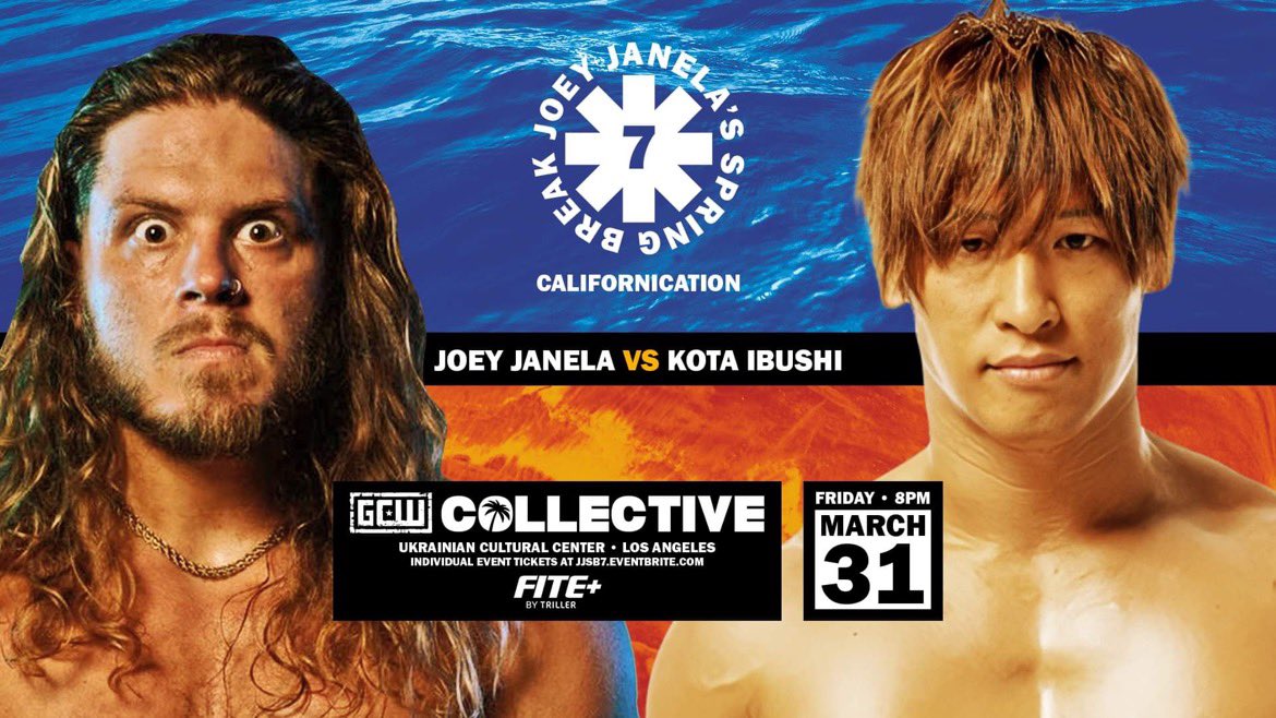 Joey Janela vs. Kota Ibushi é anunciado para o Joey Janela’s Spring Break 7