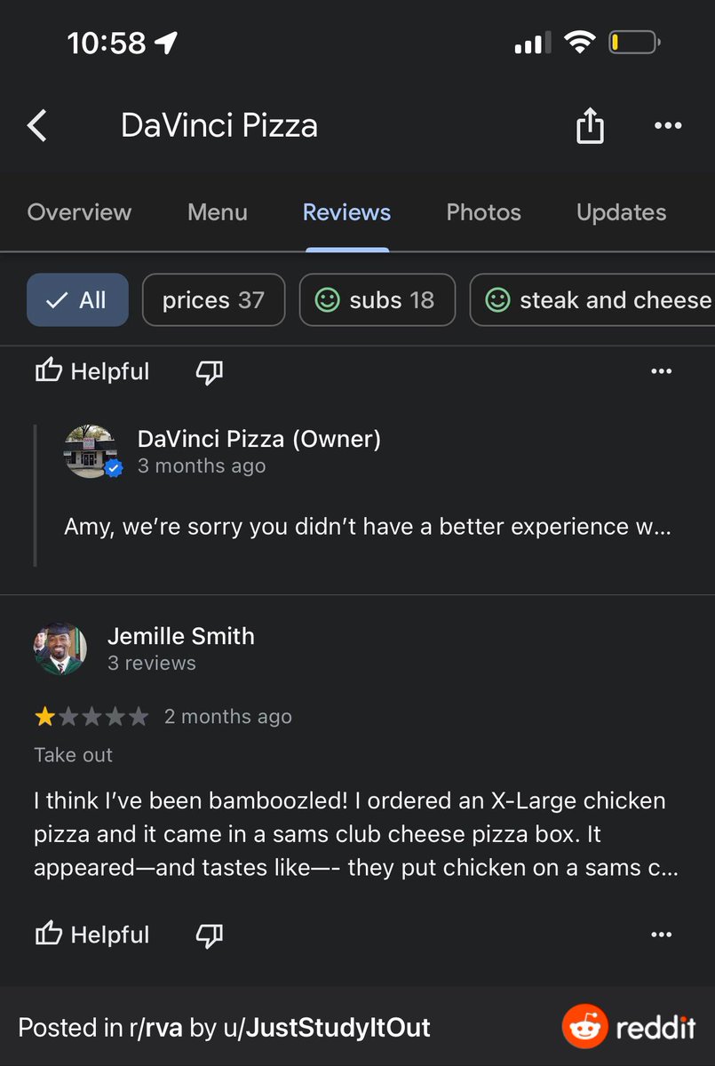 kingmoleman on Twitter "Losing it at this local pizza place delivering