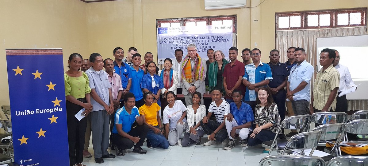 EU_TimorLeste's tweet photo. #HappeningNow
🇪🇺 along with @ChildFund, #BaFuturu and Belun launched a project on Strengthening #SocialCohesion promoting inclusive &amp; culture-based practices to prevent conflict &amp; stimulate peacebuilding resolutions through the development of youth &amp; communities' capacities. https://t.co/au39zw02Qa