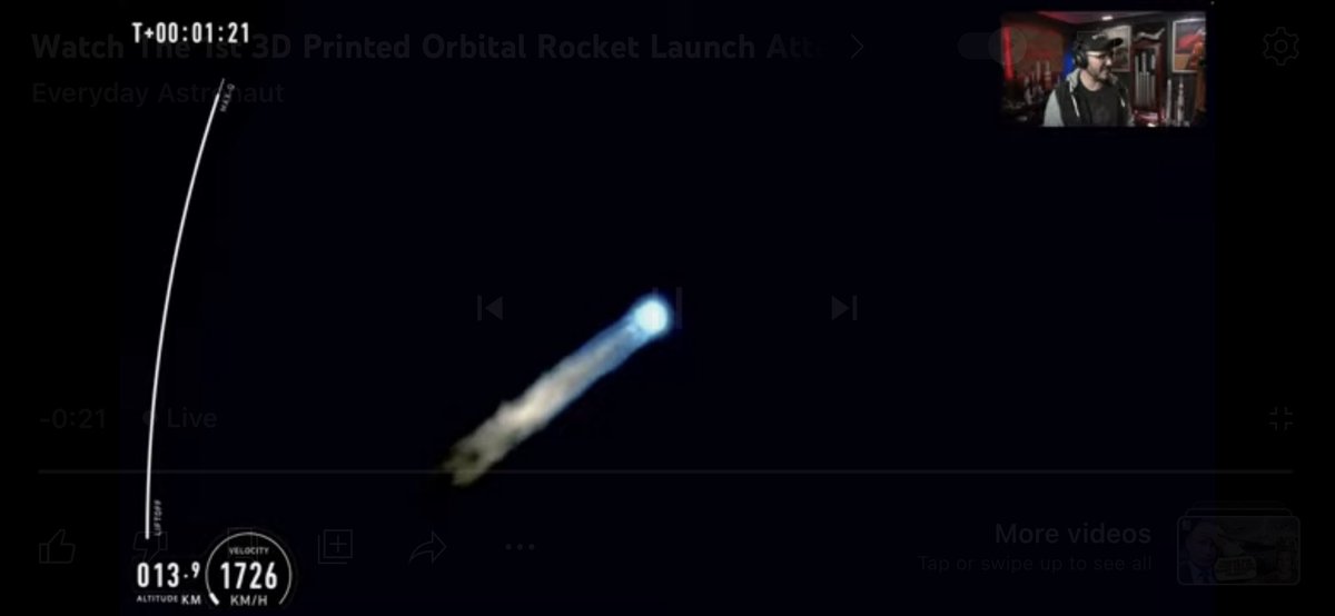 HyoxLimited's tweet photo. Congratulations to the inspirational team at @relativityspace   Max Q MECO and first stage sep. all on maiden flight!  Space is hard. Ad astra per aspera.  @thetimellis https://t.co/HBAg0SrddG