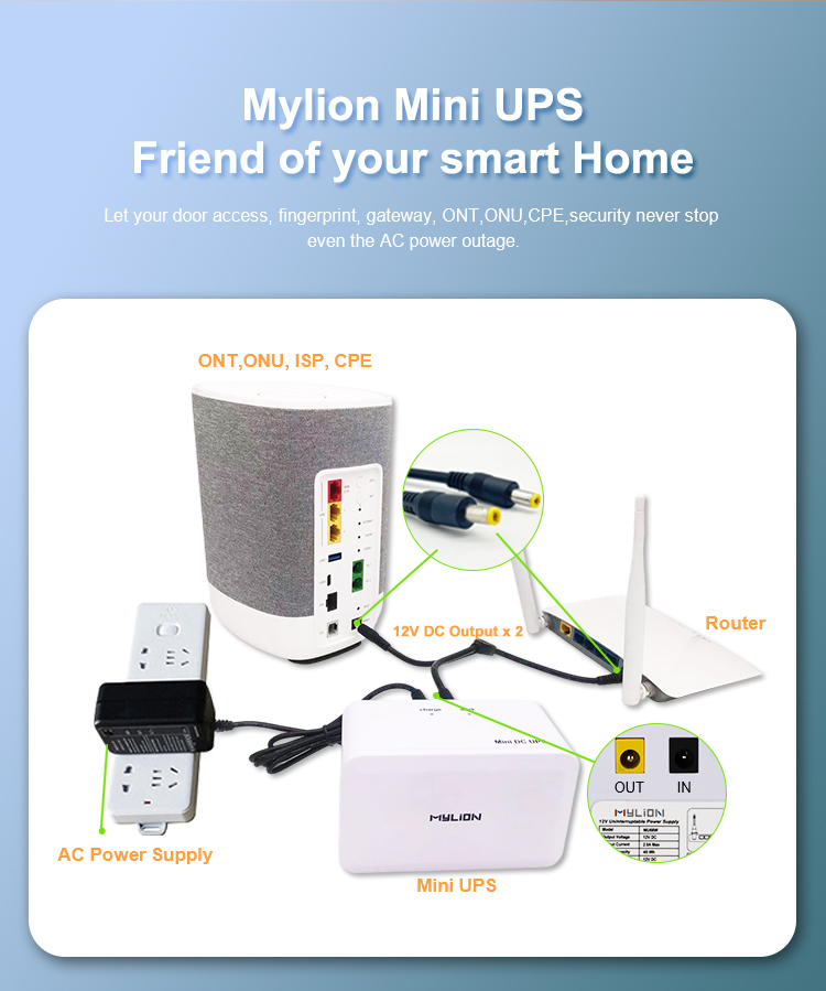 MylionB's tweet photo. Mylion New Development 12V5A 12v dc mini ups for high power WiFi 6 router/ONT, 0 seconds automatically switch to provide power supply to your Wifi router/ONT. let your wifi and the smart device never stop.
#WIFI6 #MINIUPS #DCUPS #UPS #batterybackup #routerups #mylion #networks https://t.co/VQgQ3X5NrZ