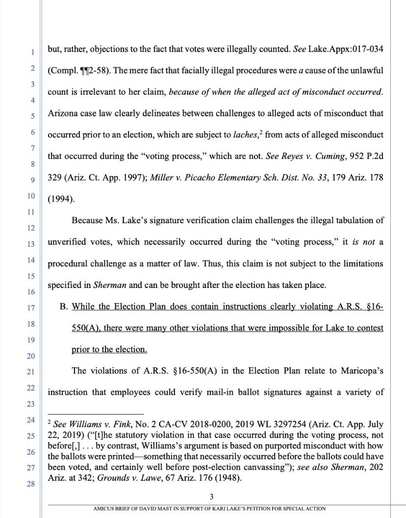 AnthonyDeWitt7's tweet image. Wow!!! Blistering opinions coming down from the Arizona Supreme Court this afternoon regarding Maricopa County’s violation of Arizona State law during the counting of ballots process is absolutely a must read!

The Arizona Supreme Court has ruled that lower courts made errors in