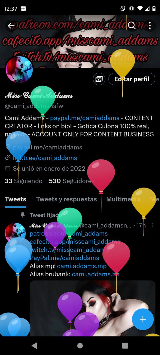 Es mi cumple y tengo globitos 🖤😻
It's my bday and i have balloons 😻🖤

PayPal.me/camiaddams
alias mp: cami.addams.mp
alias brubank: cami.addams.bb